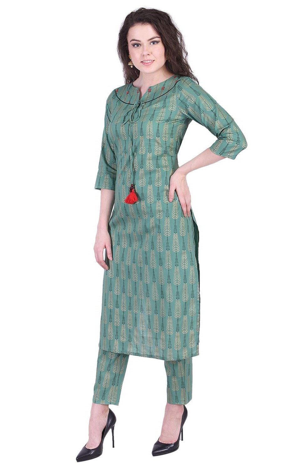 Fabulous Cotton Kurta Pant Set QK8525