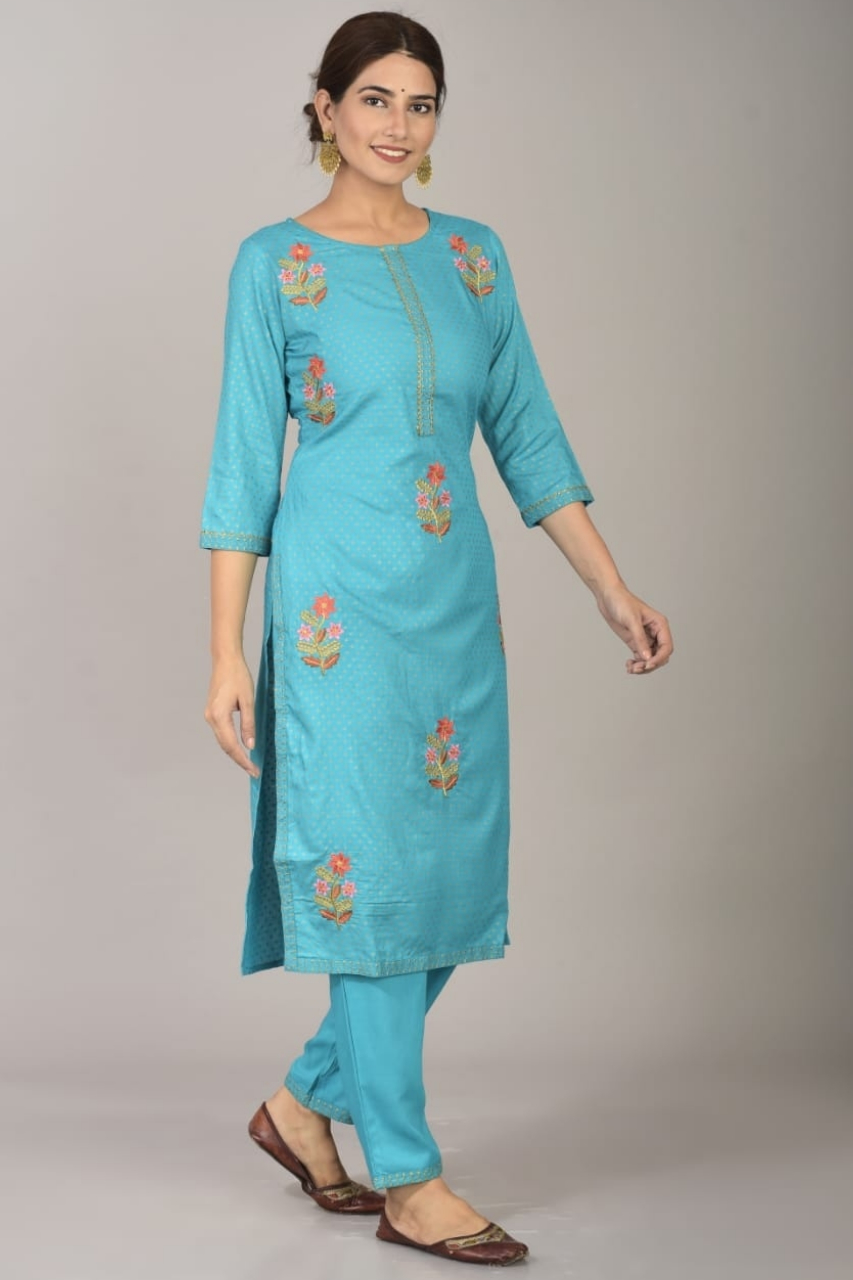 pant suit kurti