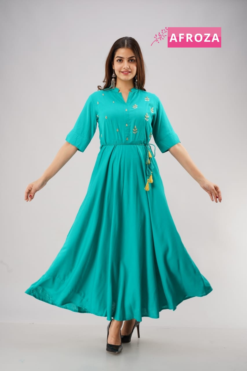 rayon slub kurtis